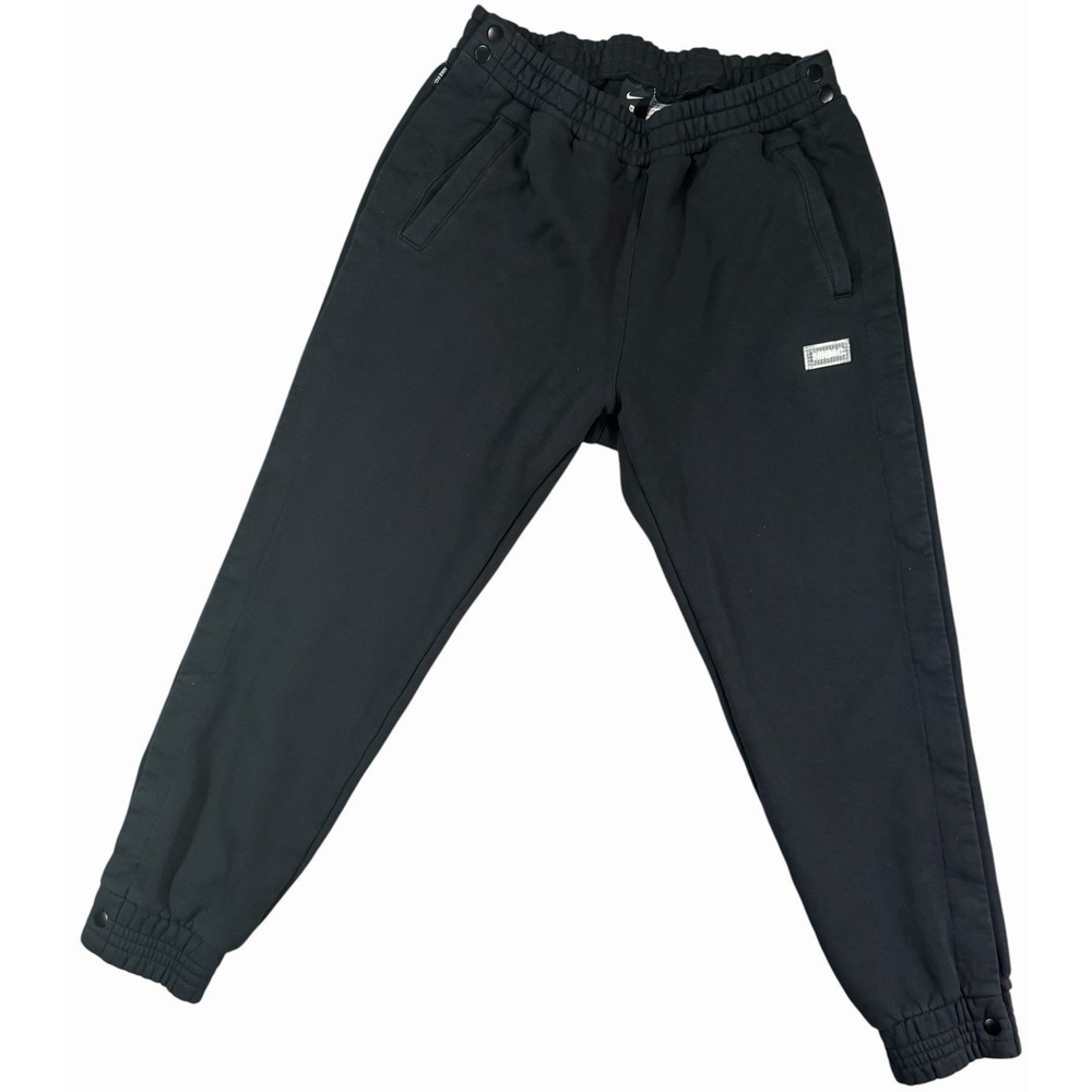 Nike FC Fleece Jogger Sweatpants Men's XL Black Tapered Snap Ankle Pants